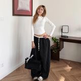  Quần Dài Kẻ Sọc Ống Rộng Phối Lưng Outerity Striped V2 