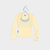  Áo Thun Nữ Dài Tay Ôm Body Phối Bra Outerity VITC Borib Cotton 