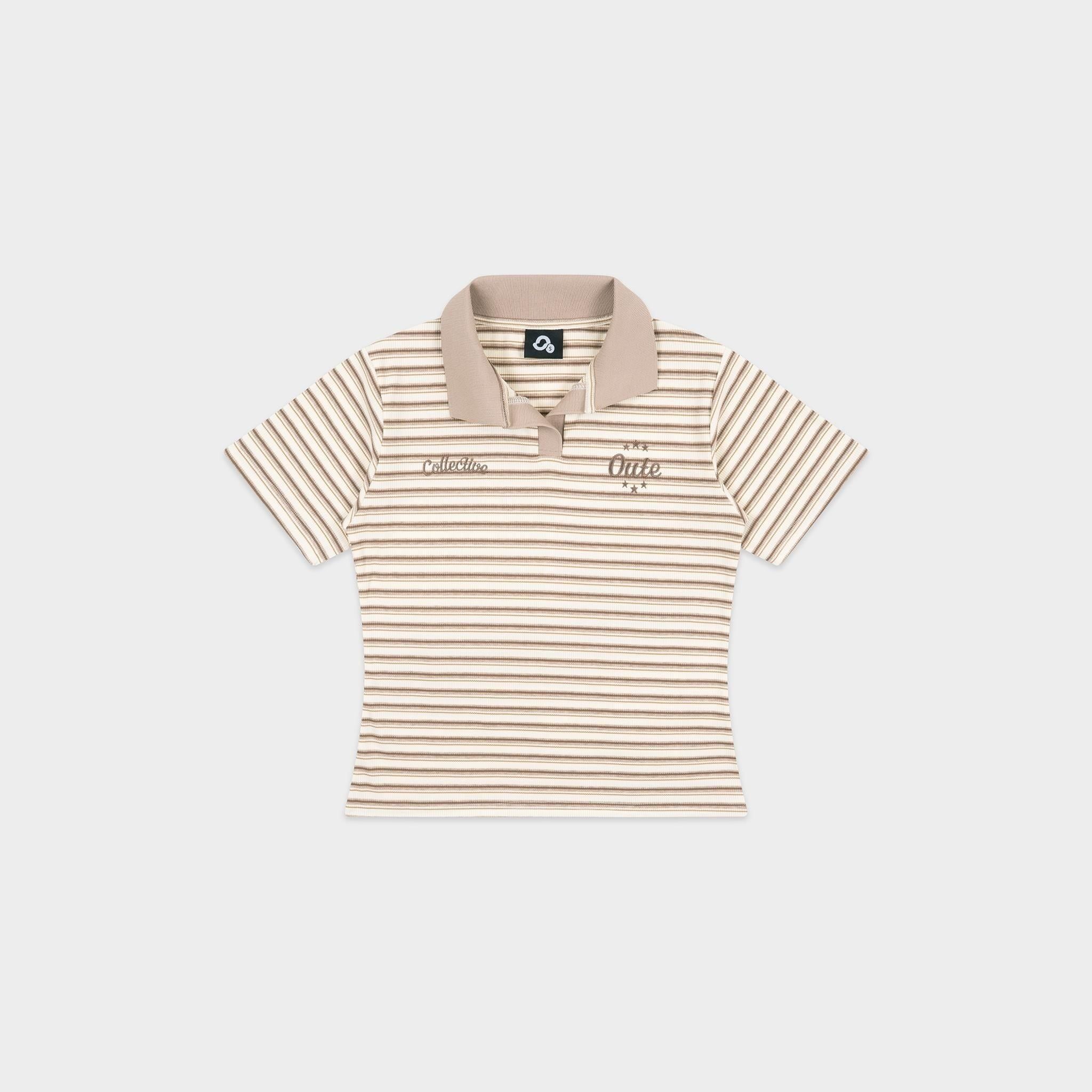  Áo Polo Baby Tee Kẻ Ngang Outerity Sera Ôm Dáng Nữ 