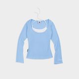  Áo Thun Nữ Dài Tay Ôm Body Phối Bra Outerity VITC Borib Cotton 