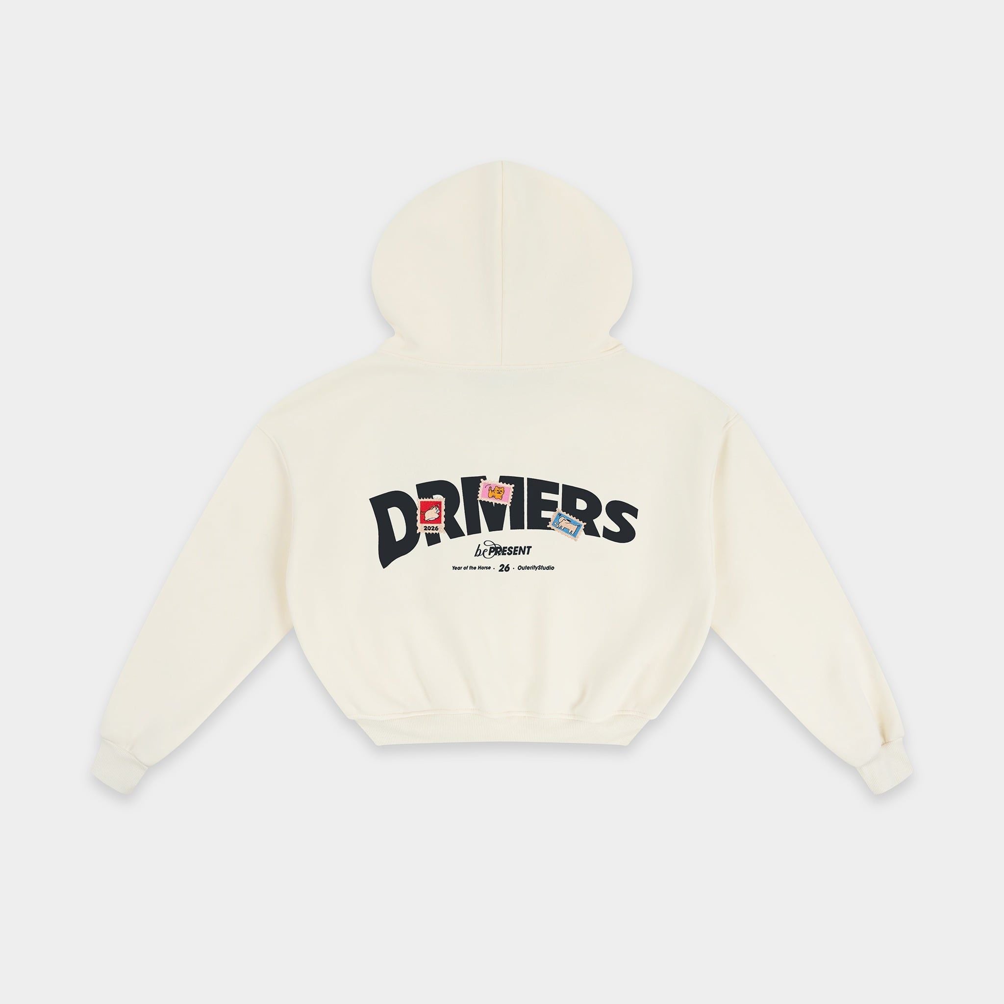  [COLLECTION TẾT] Hoodie Zip Outerity Signature 26 Form Boxy Nỉ Bông Dày Dặn Nam Nữ Unisex / DREAM HORSE COLLECTION 2026 