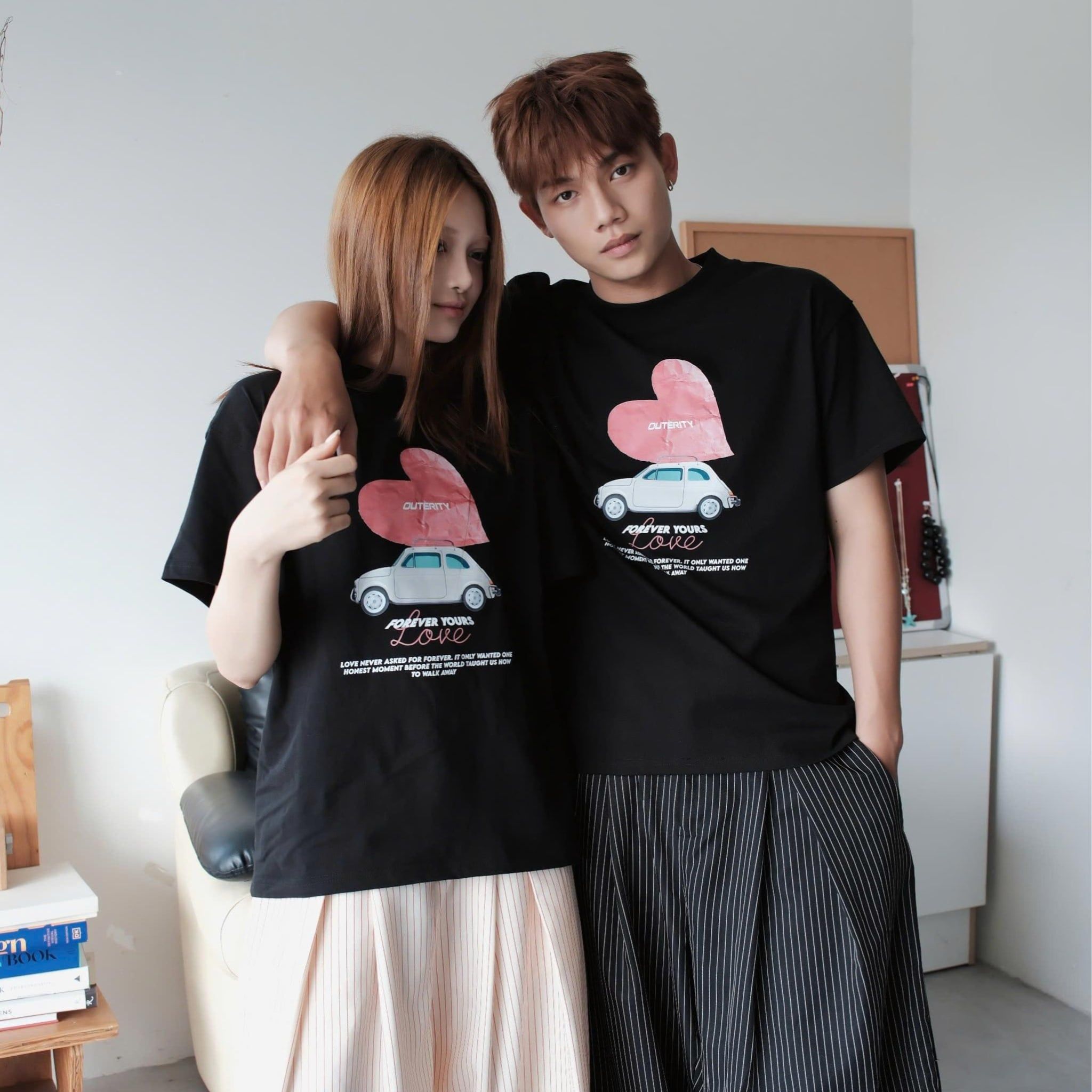  Áo Thun Form Regular Fit Outerity Carluv Premium Cotton 250gsm Unisex Nam Nữ Localbrand 