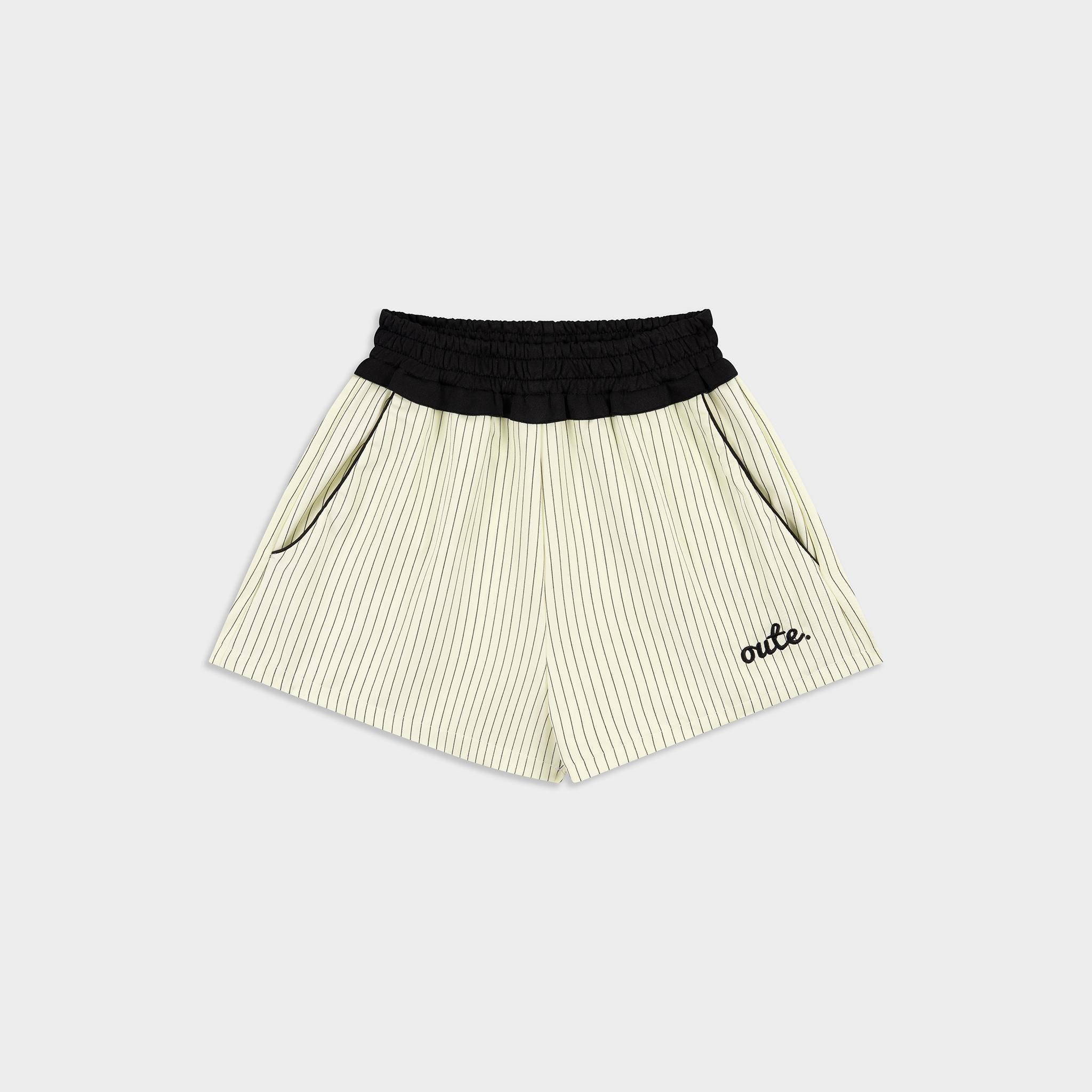  Quần Short Kẻ Sọc Nữ Kate Phối Lưng Outerity Peachy 