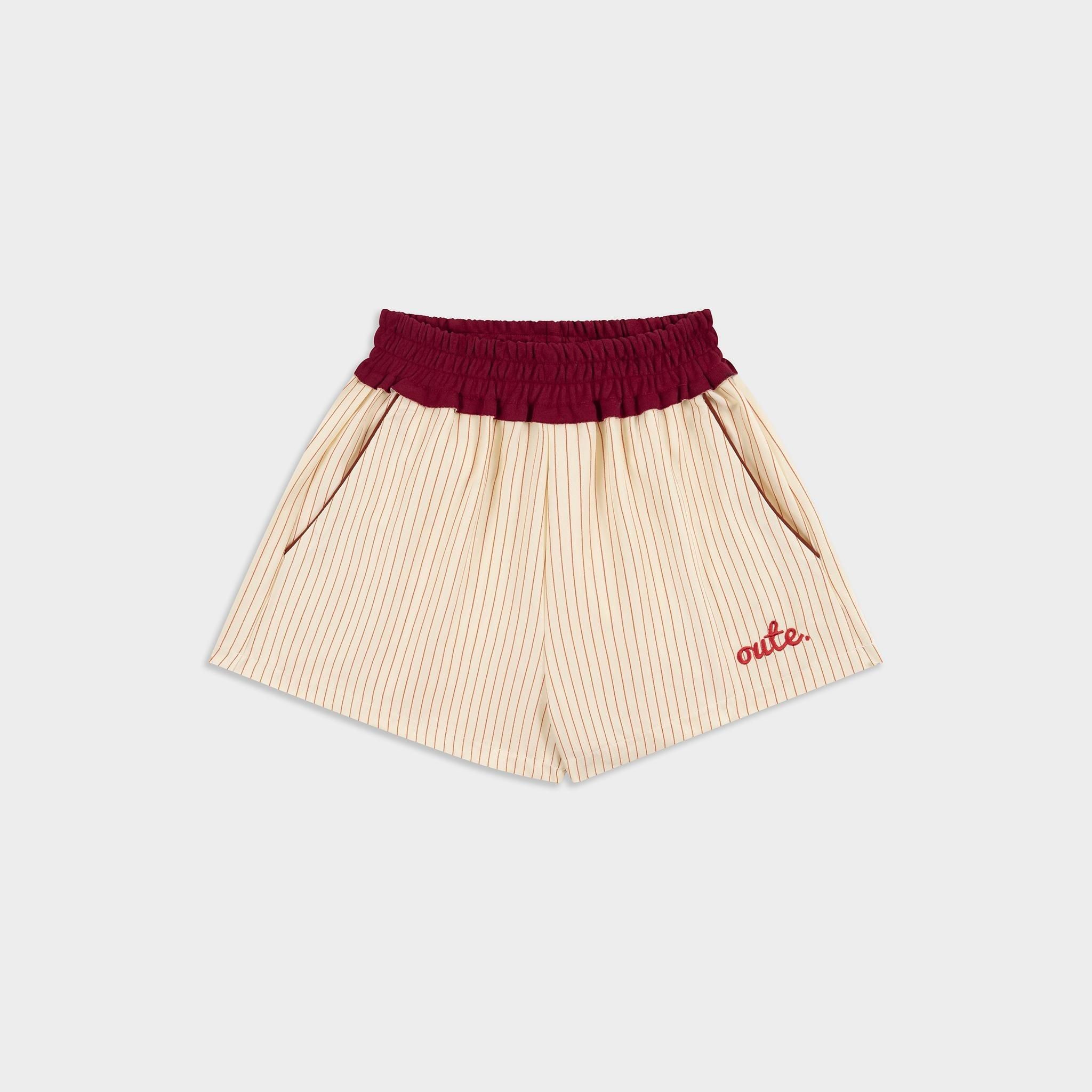  Quần Short Kẻ Sọc Nữ Kate Phối Lưng Outerity Peachy 