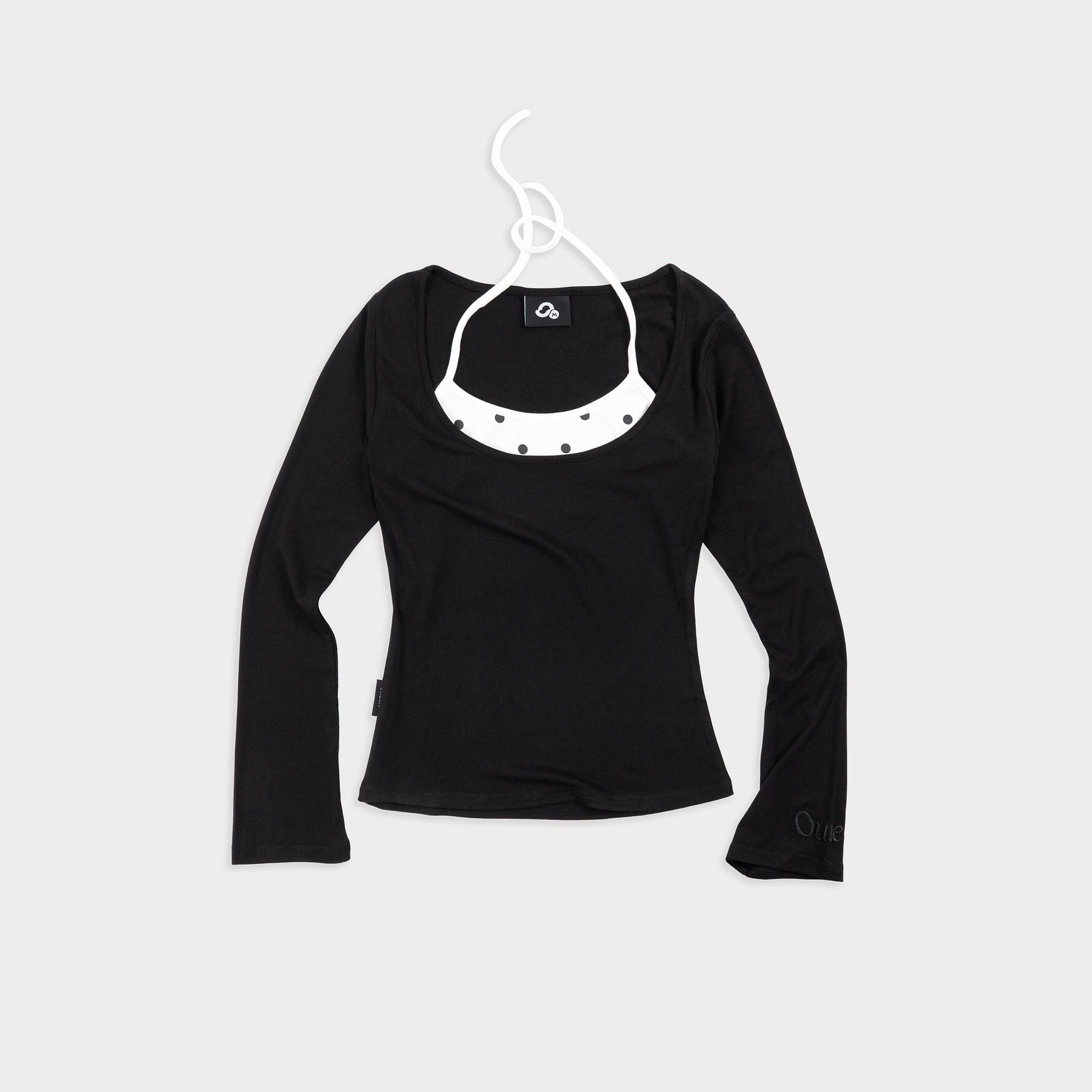  Áo Thun Nữ Dài Tay Ôm Body Phối Bra Outerity VITC Borib Cotton 