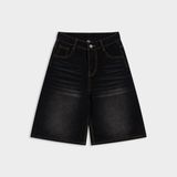  Quần Jean Lửng Outerity Denim Wash Ống Rộng 