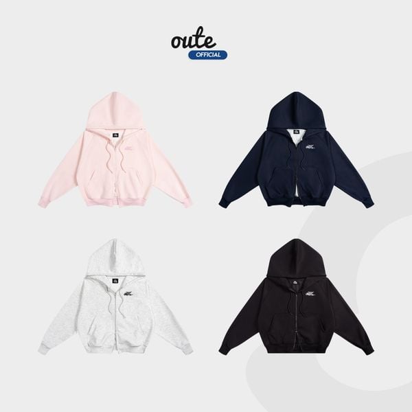  Áo Khoác Hoodie Zip Minimal Unisex Nam Nữ LocalBrand 