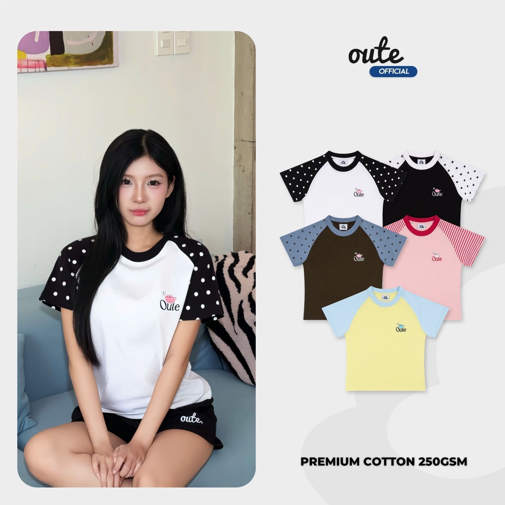  Áo Thun Babytee Raglan Outerity Katie 