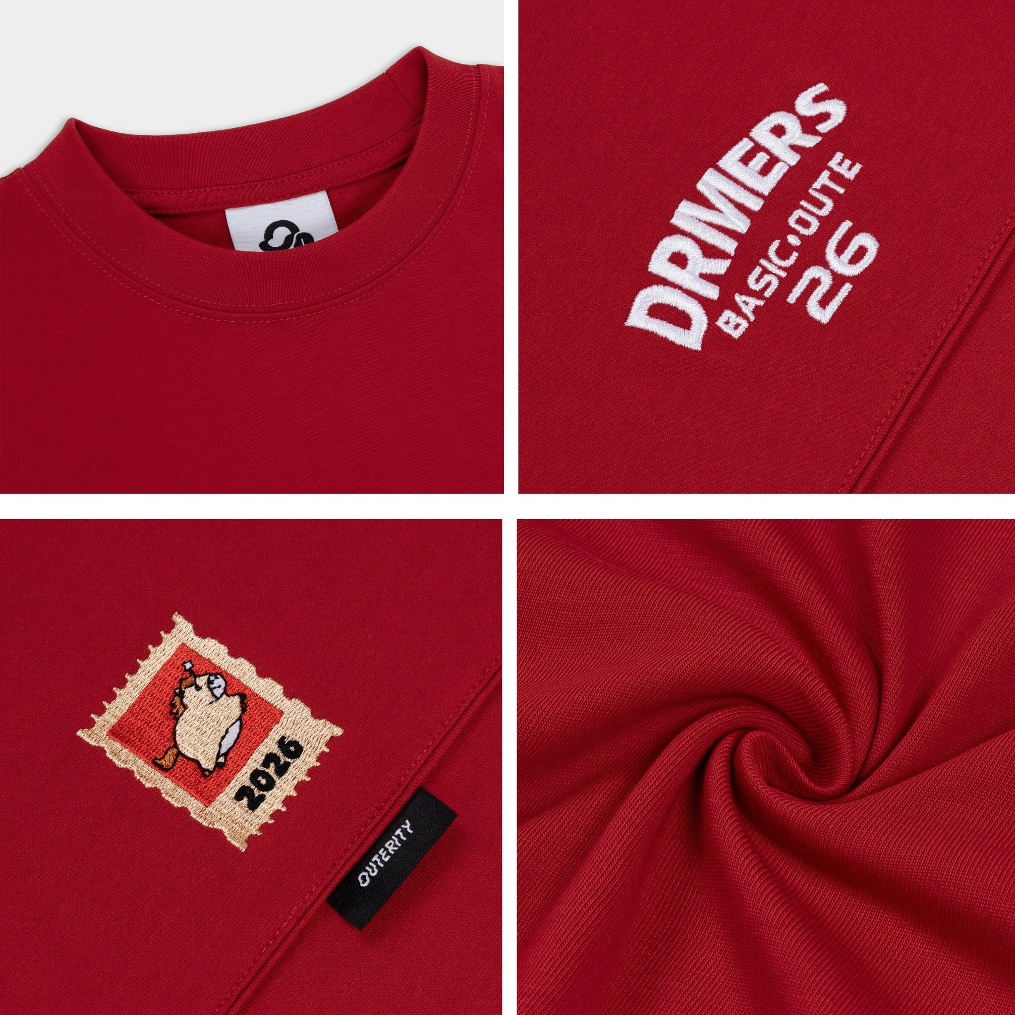  [COLLECTION TẾT] Áo Thun Outerity Rocker 26 Form Boxy Cotton 100% Nam Nữ Unisex / DREAM HORSE COLLECTION 2026 