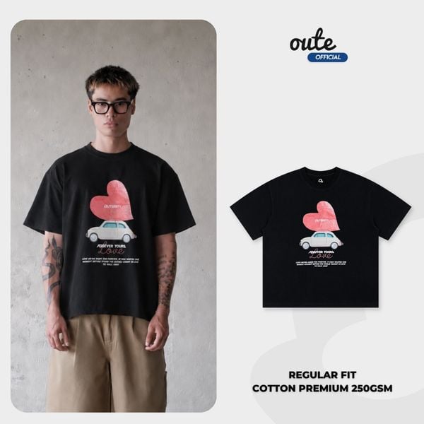  Áo Thun Form Regular Fit Outerity Carluv Premium Cotton 250gsm Unisex Nam Nữ Localbrand 