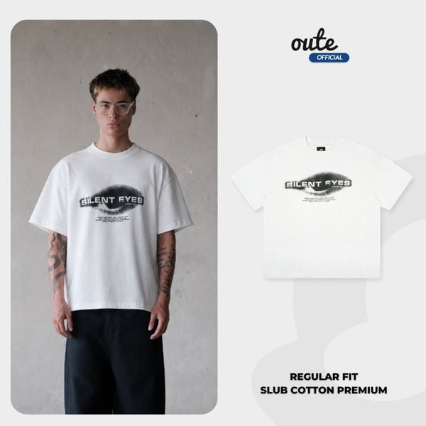  Áo Thun Form Regular Fit Outerity Silent Chất Vải Slub Cotton 230gsm Unisex Nam Nữ Localbrand 