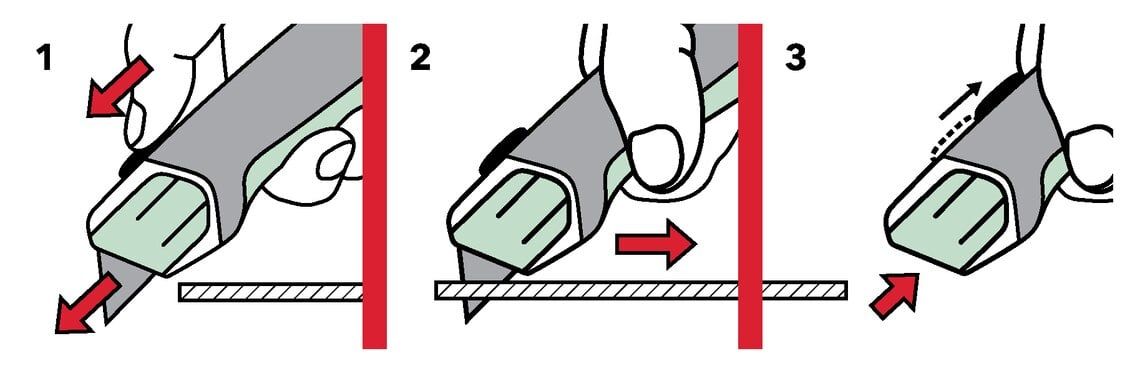  137.860 Dao Thò Thụt Cắt Sàn Vinyl, Màng HDPE, Màng TPO, PVC - Leister 
