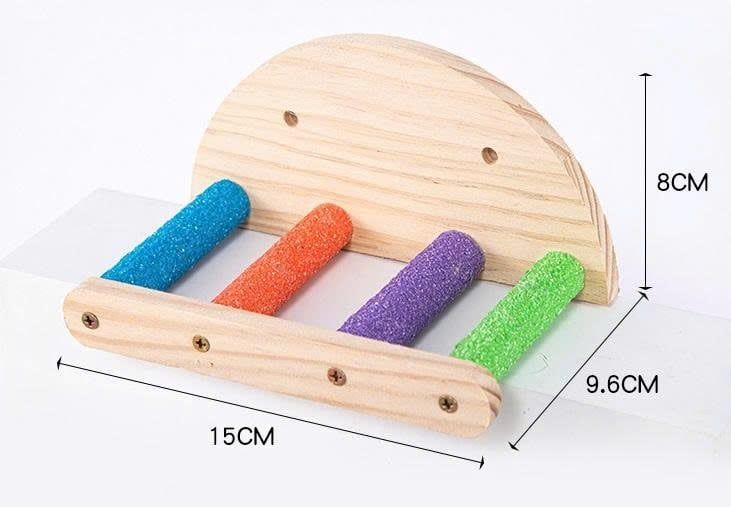  Phụ kiện cho thú cảnh: bộ đồ chơi, đồ trang trí cho chim cảnh, từ mẫu gỗ và kim loại 