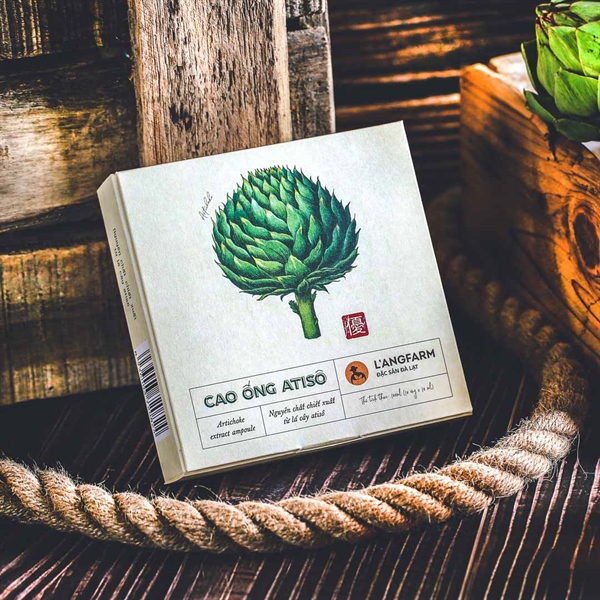 Cao ống atisô, 10 ống, hộp, mẫu antique, L