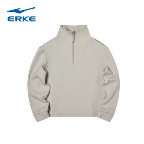  Áo nỉ nữ chui đầu có khoá kéo ERKE 12225302316 