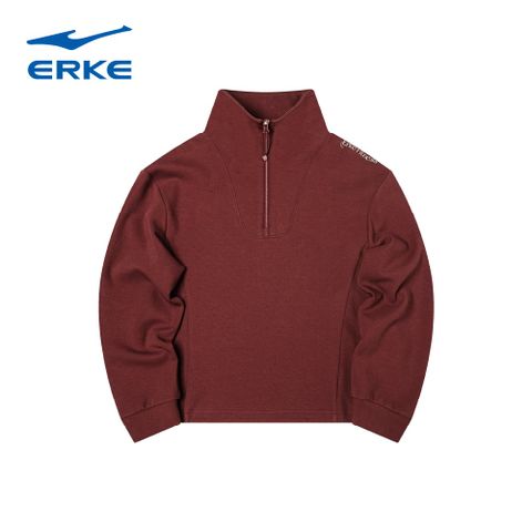  Áo nỉ nữ chui đầu có khoá kéo ERKE 12225302316 