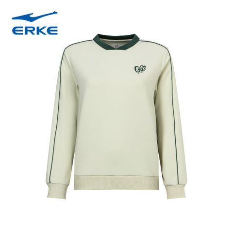  Áo nỉ nữ dài tay cổ polo ERKE 12225302173 