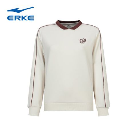  Áo nỉ nữ dài tay cổ polo ERKE 12225302173 