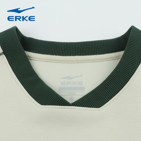  Áo nỉ nữ dài tay cổ polo ERKE 12225302173 