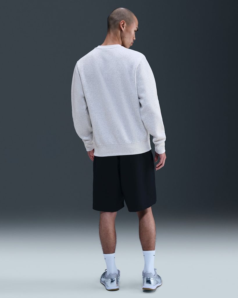 Áo nỉ cổ tròn Nike xám trắng - FN3887-051