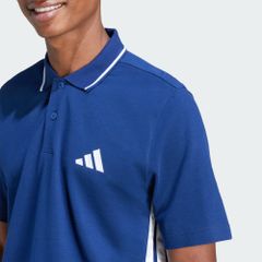 Áo polo Essentials 3 Sọc vải piqué - Xanh - JE6382