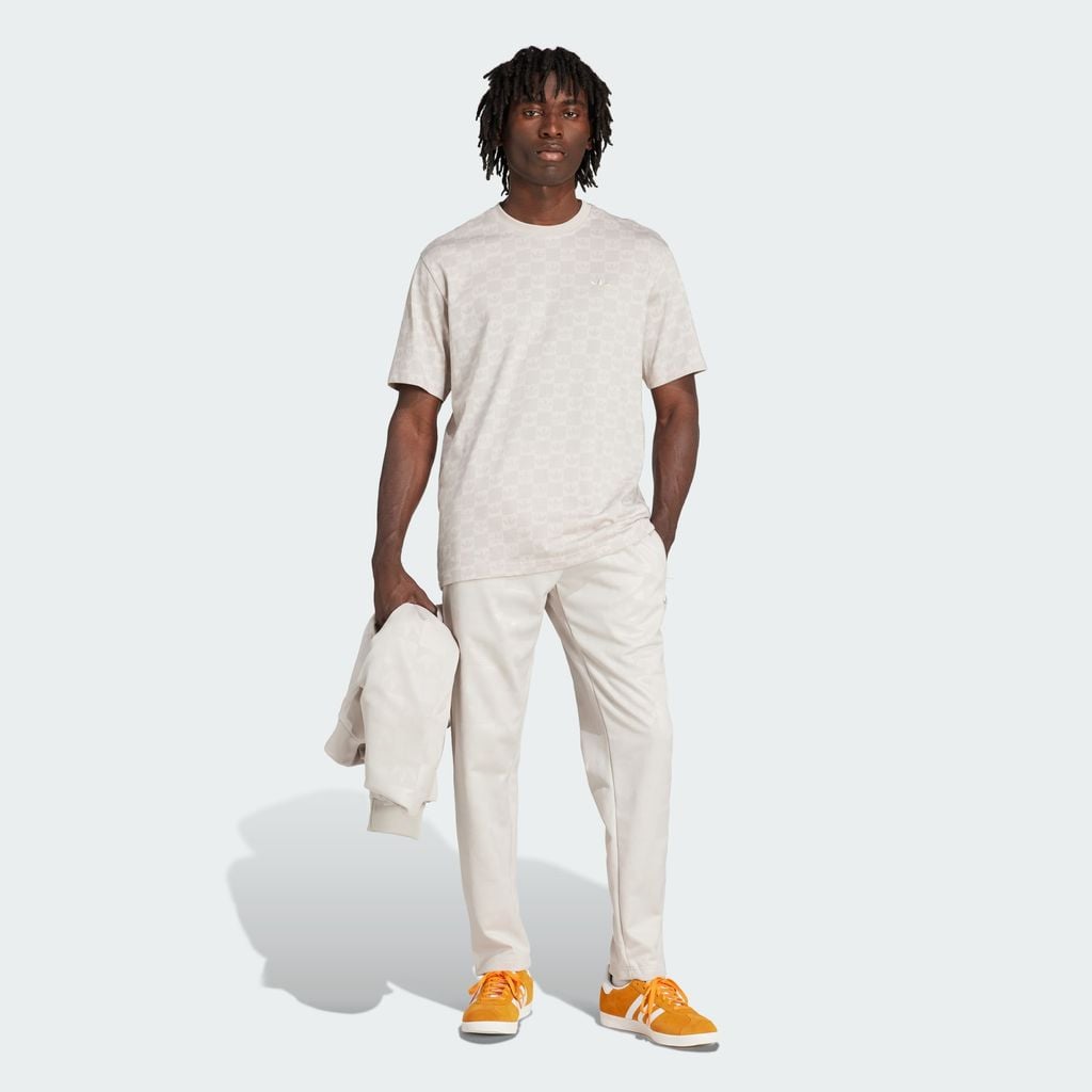 Quần dài adidas Phủ Kín Họa Tiết Monogram - White - JY2976