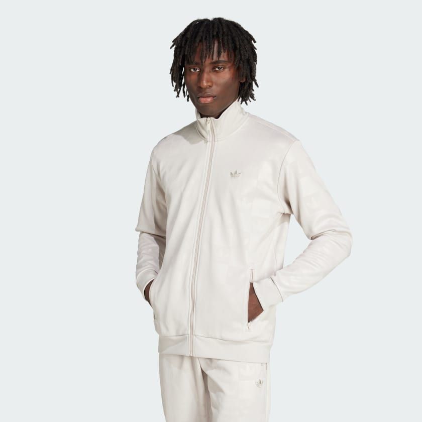 Áo khoác adidas phủ hoạ tiết Monogram - White - JY2980