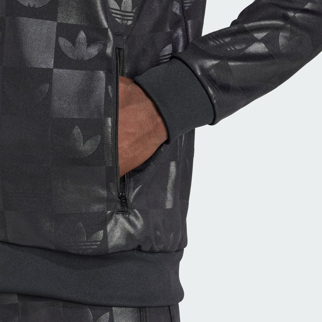 Áo khoác adidas phủ hoạ tiết Monogram - Black - JY2981