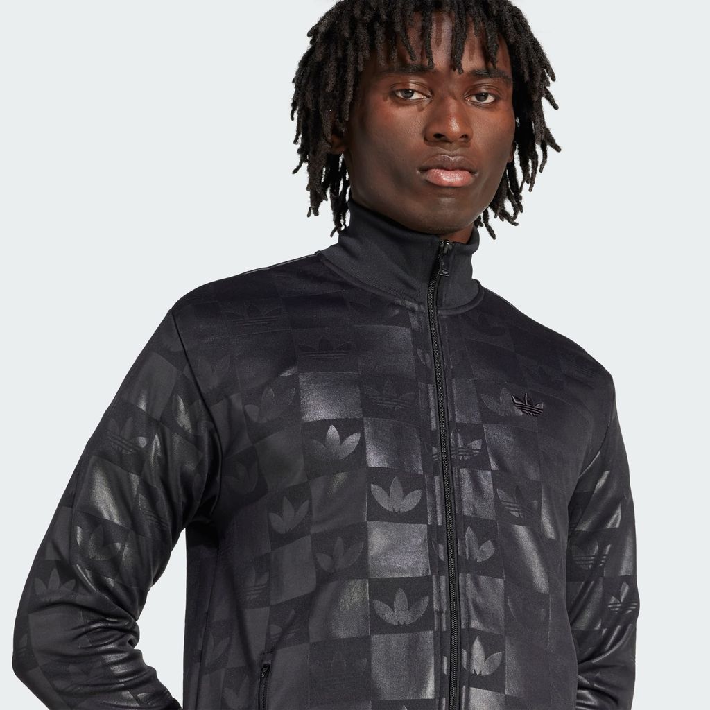 Áo khoác adidas phủ hoạ tiết Monogram - Black - JY2981