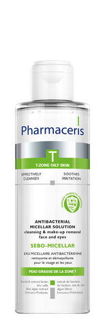 Nước tẩy trang cho da dầu, mụn Sebo-Micellar 200ml - PHARMACERIS