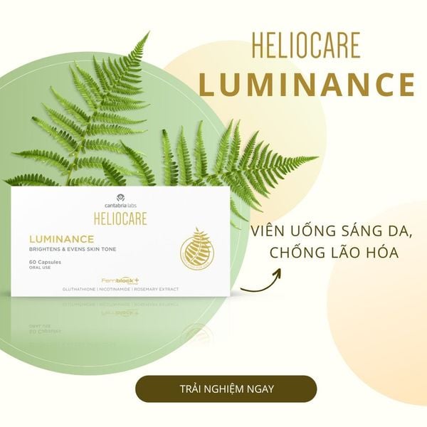 Viên uống sáng da ngừa nám Cantabria labs Heliocare Luminance