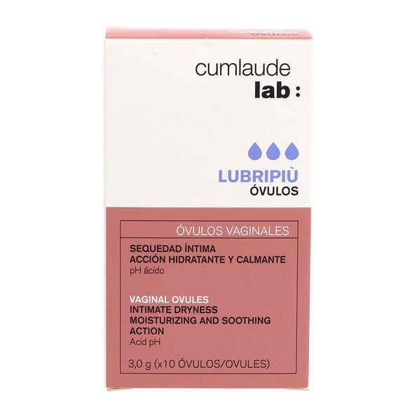 Viên đặt âm đạo dưỡng ẩm – bôi trơn – làm dịu khô hạn Cumlaude Lab Lubripiu Vaginal Ovules