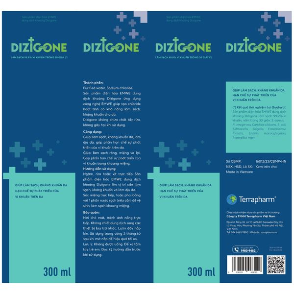 Sản Phẩm Điện Hóa EMWE Dung Dịch Khoáng Dizigone – Chai 300ml