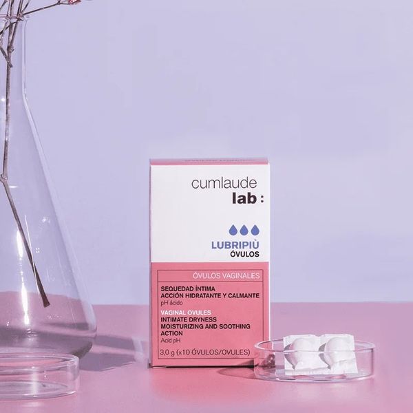 Viên đặt âm đạo dưỡng ẩm – bôi trơn – làm dịu khô hạn Cumlaude Lab Lubripiu Vaginal Ovules