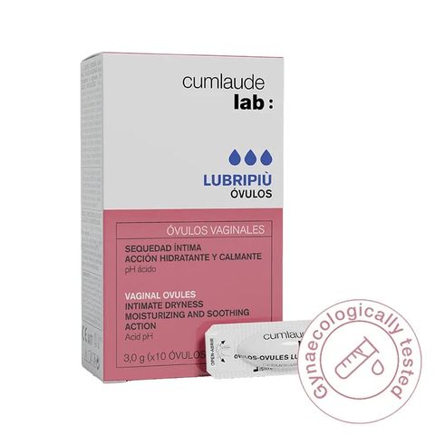 Viên đặt âm đạo dưỡng ẩm – bôi trơn – làm dịu khô hạn Cumlaude Lab Lubripiu Vaginal Ovules