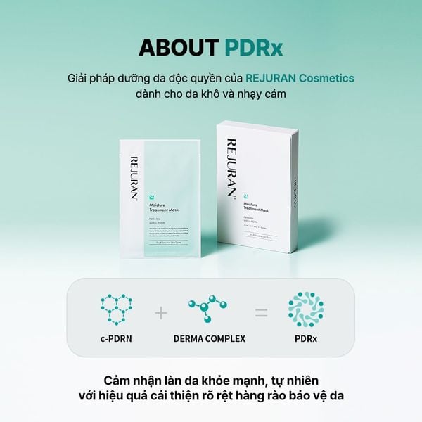 Mặt nạ dưỡng ẩm Rejuran Moisture Treatment Mask: Cứu cánh cấp tốc cho làn da khô ráp và kích ứng