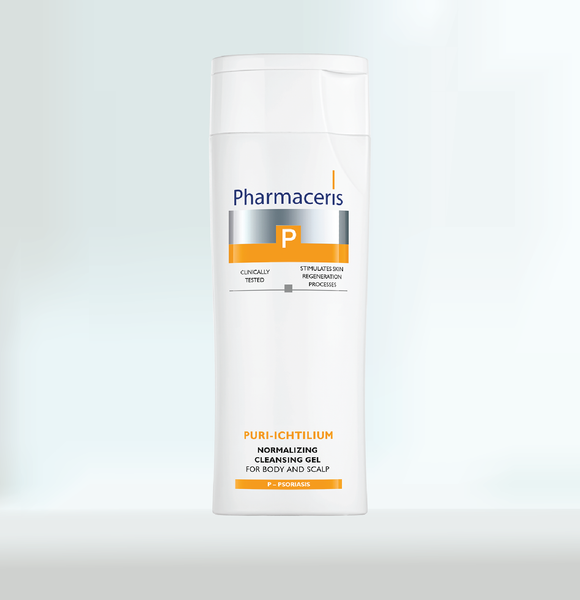 Gel tắm gội giữ ẩm cho da vẩy nến Pharmaceris Puri Ichtilium normalizing cleansing gel 250ml