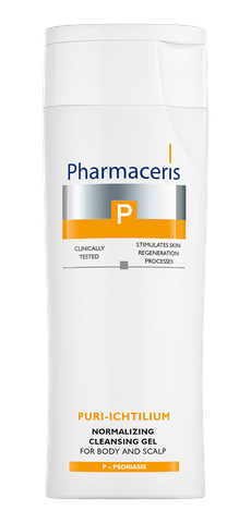 Gel tắm gội giữ ẩm cho da vẩy nến Pharmaceris Puri Ichtilium normalizing cleansing gel 250ml