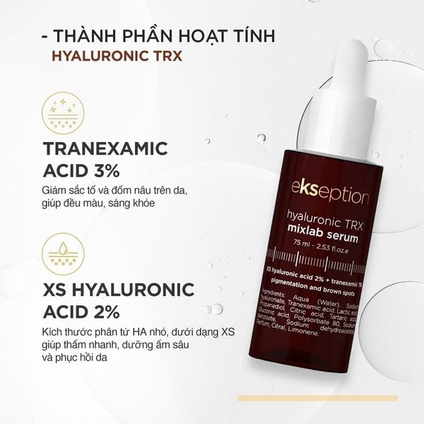 Serum trị nám da Ekseption Hyaluronic TRX 75ml
