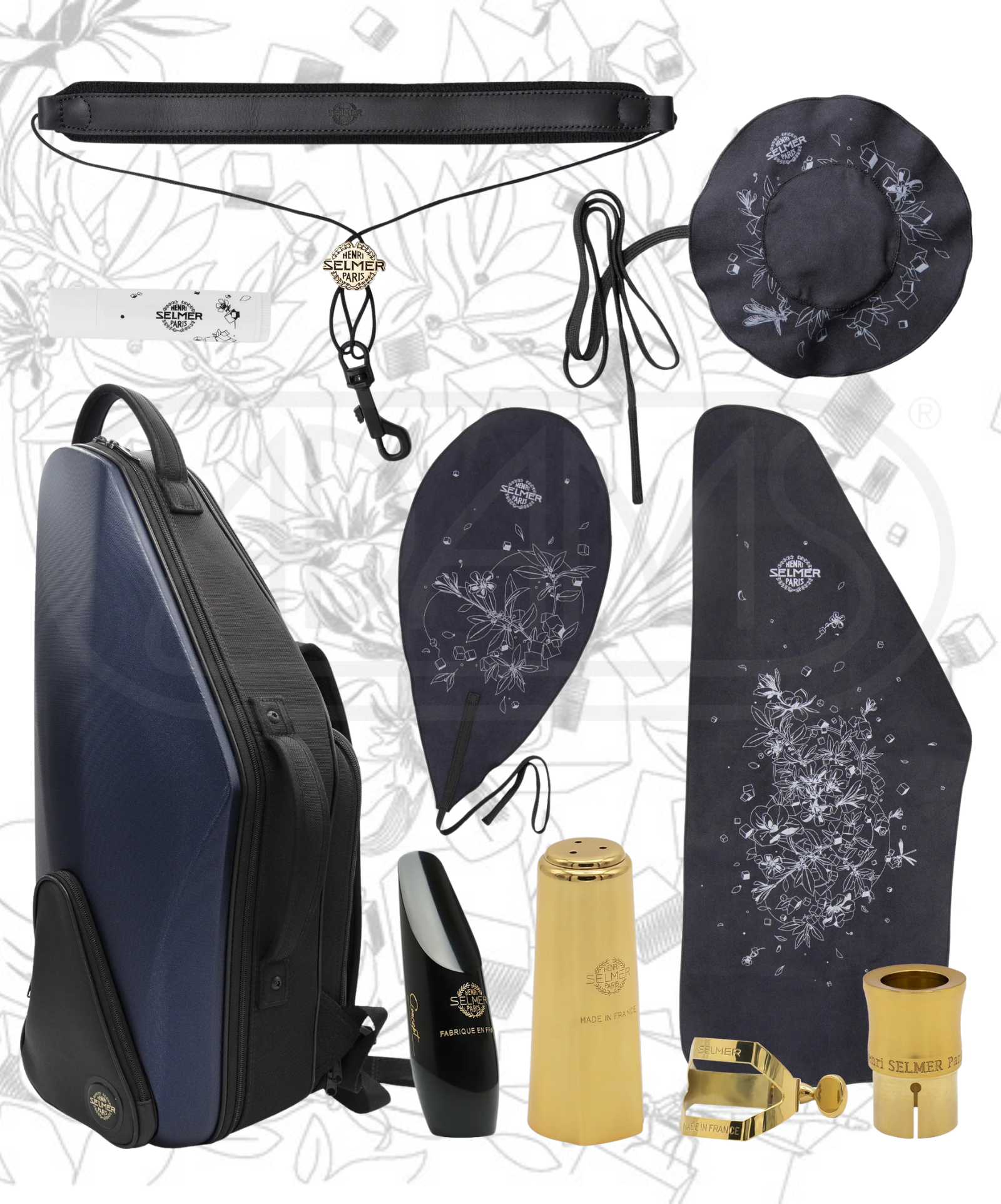  Kèn Saxophone Henri SELMER Paris Supreme Alto – Black Gold Lacquer 