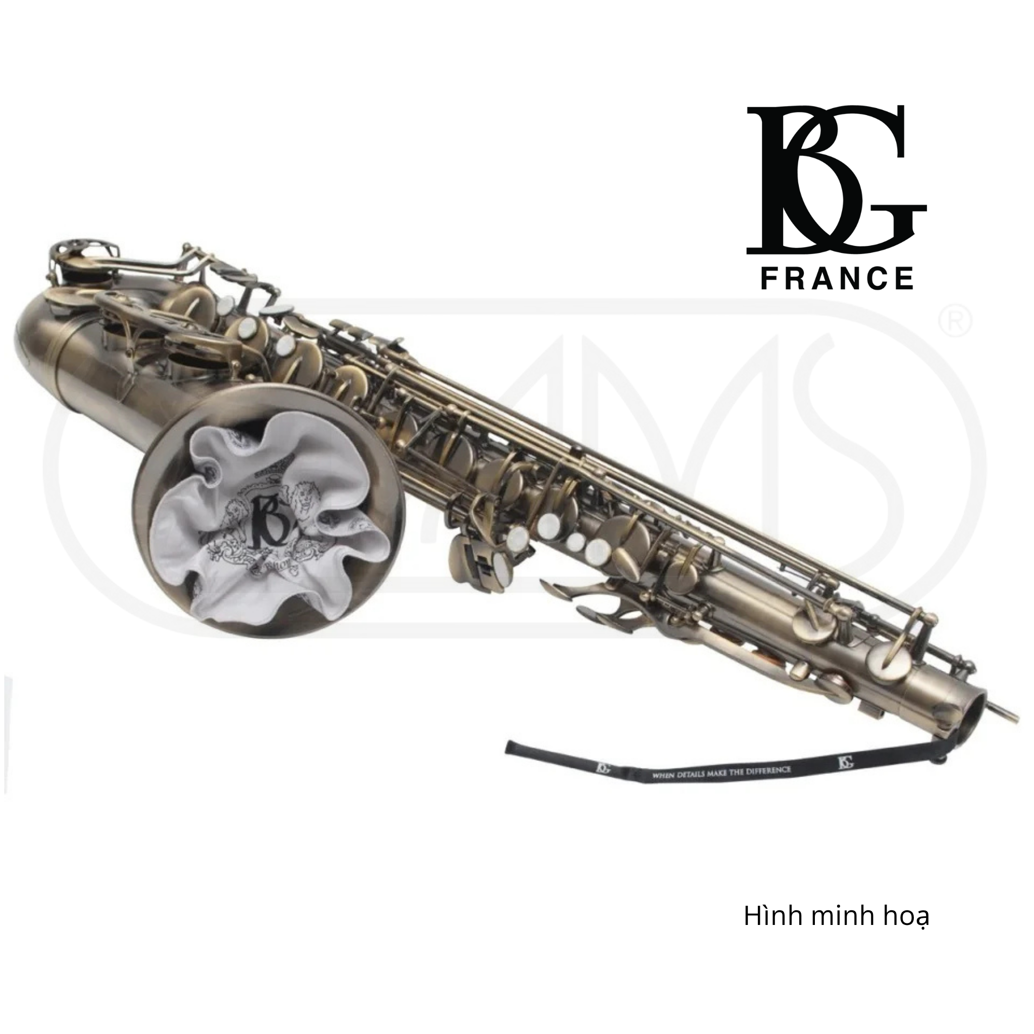  Khăn luồng lau kèn Saxophone Tenor Swab Bamboo silk/Microfiber BG A30T 