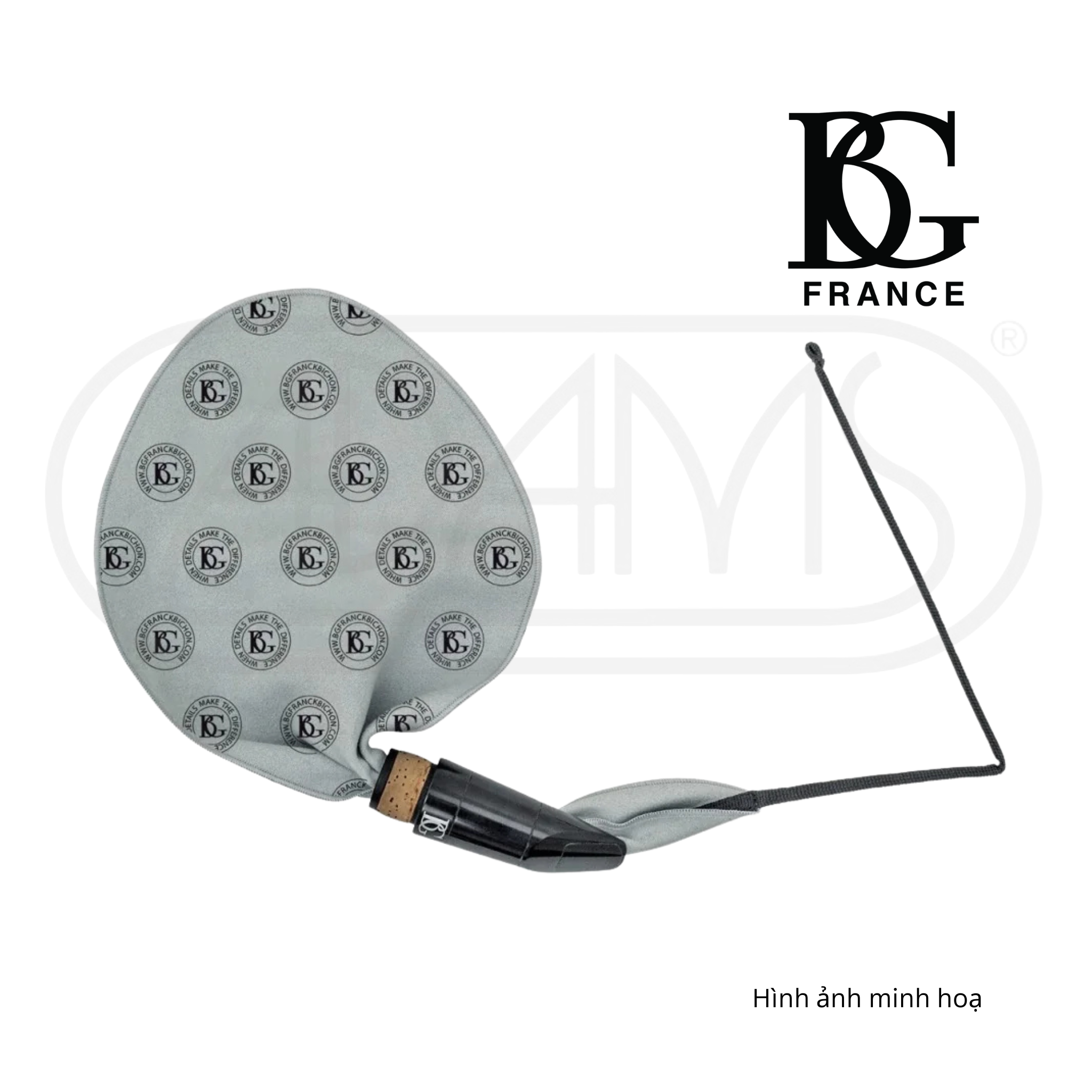  Khăn lau cổ kèn và Bec Saxophone - Clarinet Microfiber BG NECK + MOUTHPIECE SWAB A31 