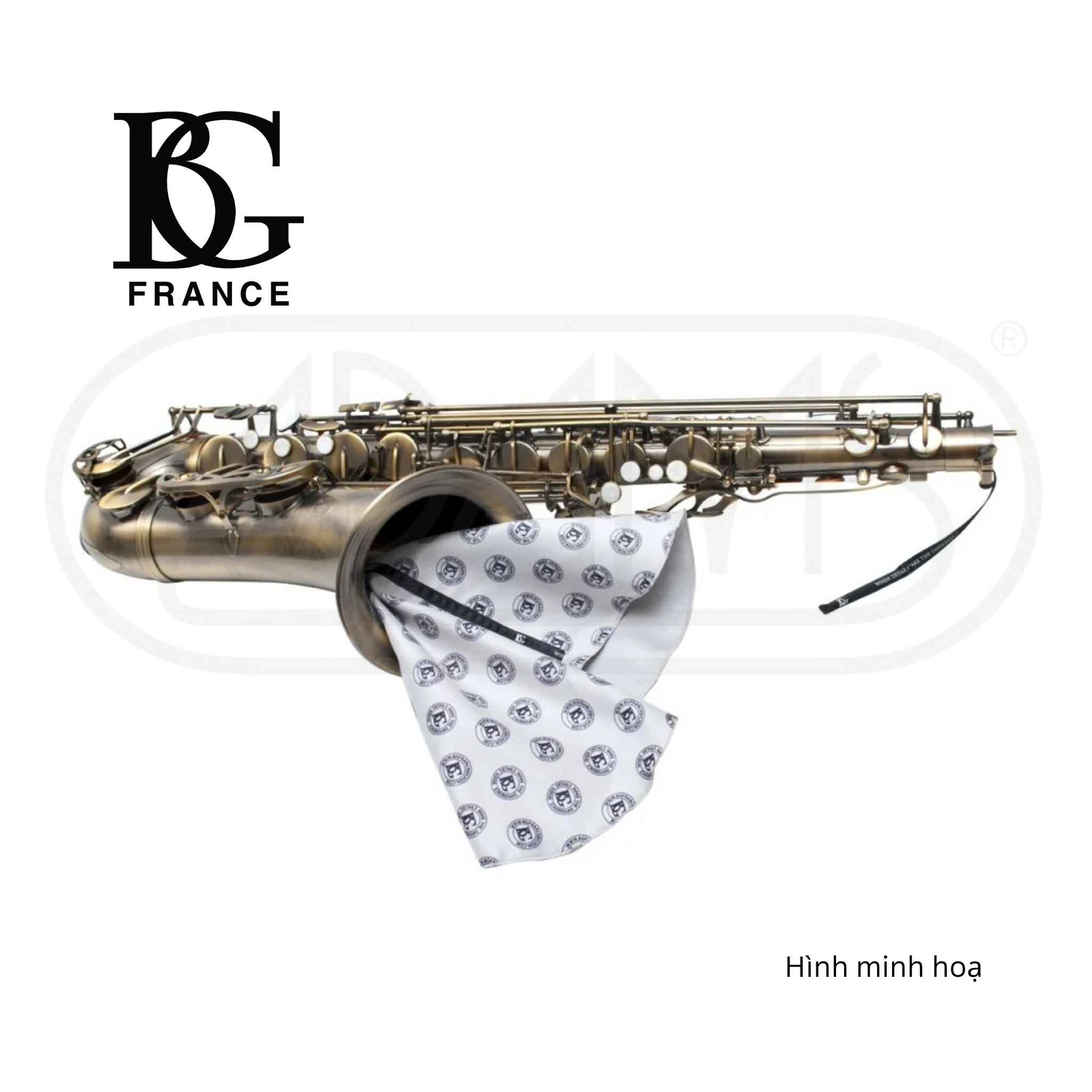  Khăn luồng lau kèn Saxophone Tenor Microfiber BG France A30L - Tenor Sax Swab 