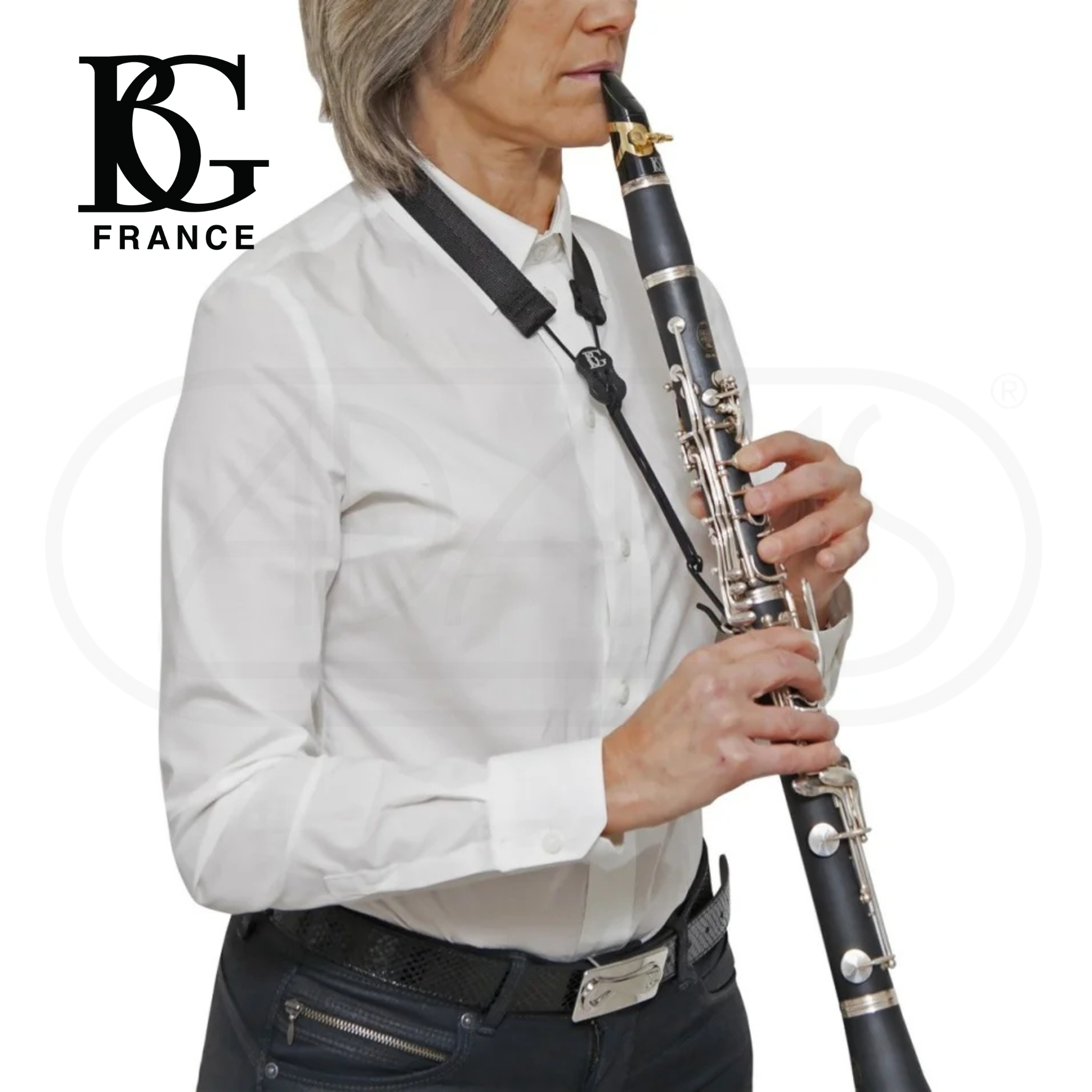  Dây đeo kèn Clarinet BG France FLEX NON-ELASTIC STRAP CFLP 