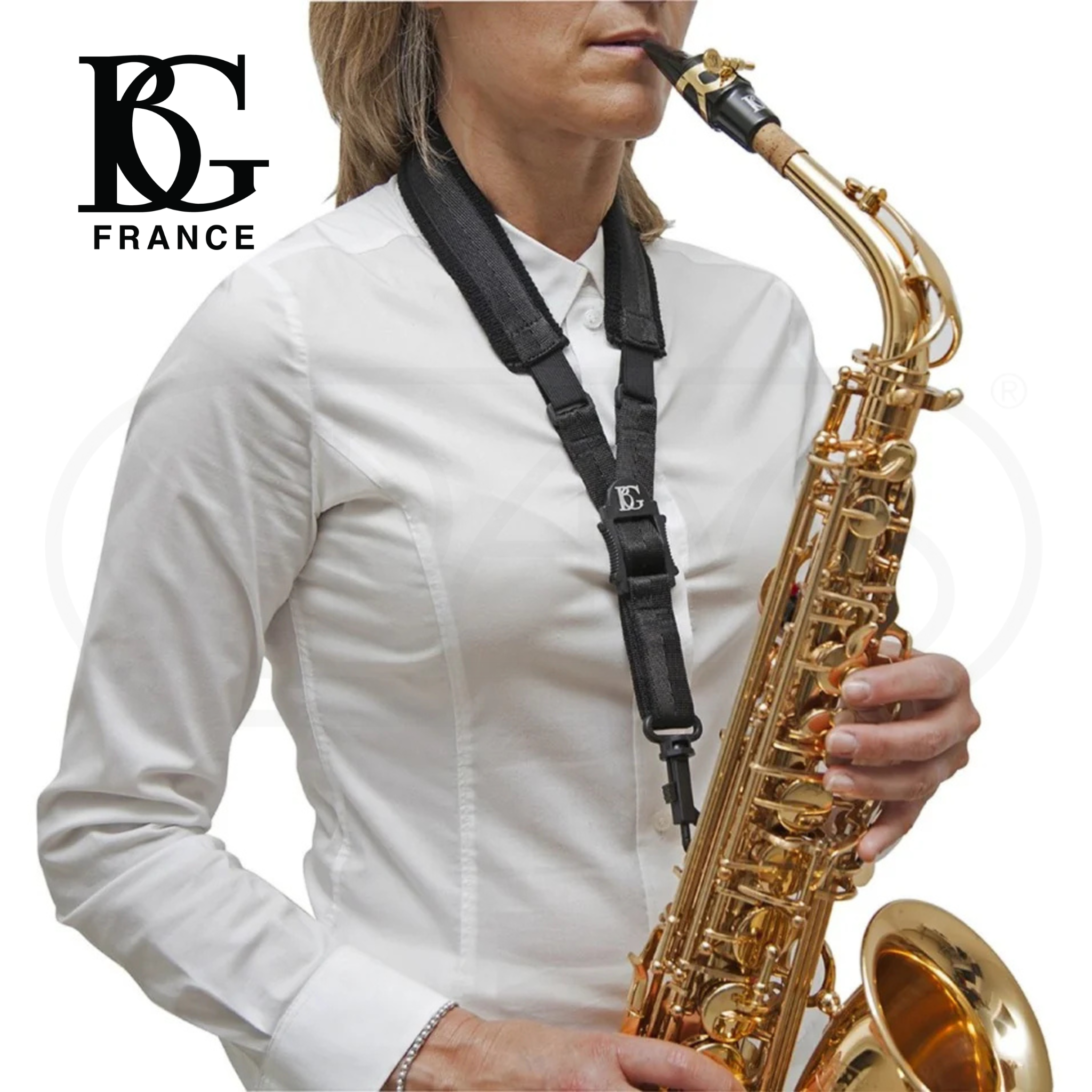 Dây đeo kèn Saxophone đàn hồi S10ESH BG France COMFORT STRAP - ELASTIC 