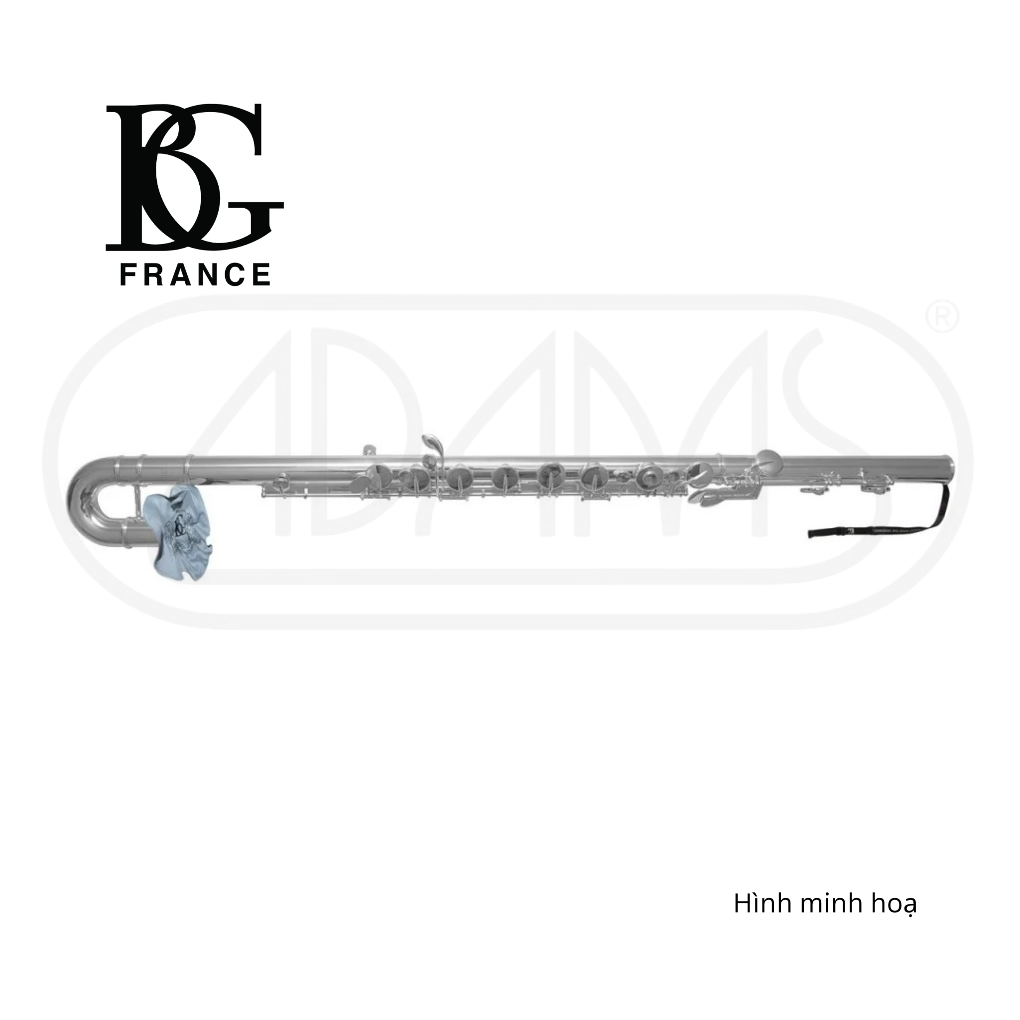  Khăn luồng lau kèn Alto Sax, Bass Cla, Bass Flute Microfiber Bamboo Silk BG France A30A 