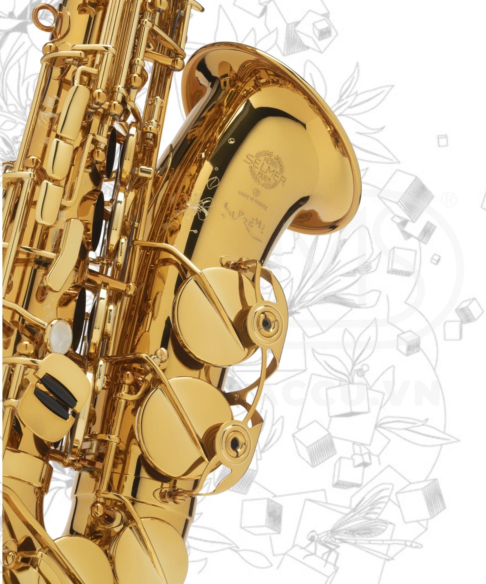  Kèn Saxophone Alto Henri SELMER Paris Supreme Larquered 