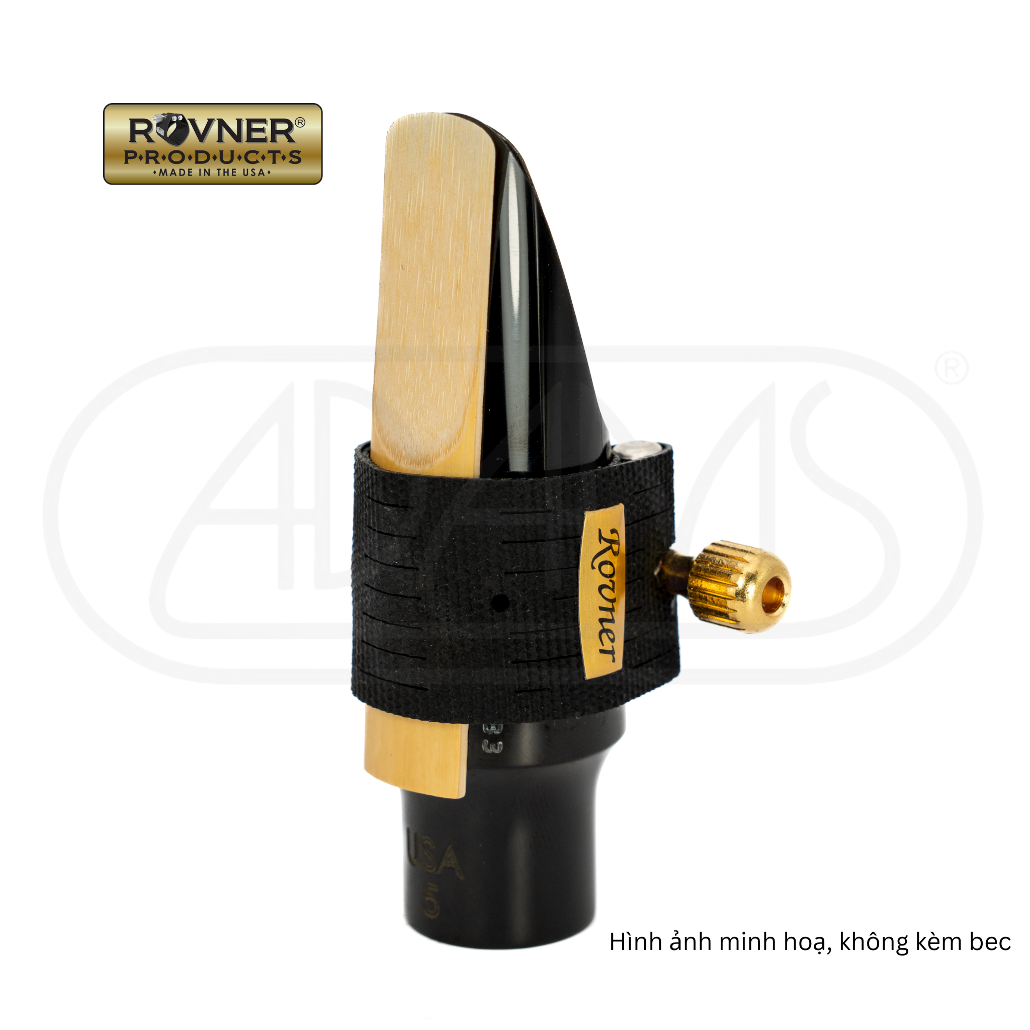  Ligature Rovner MKIII C-2R cho bec Saxophone nhựa (HR) Tenor/Baritone slim 