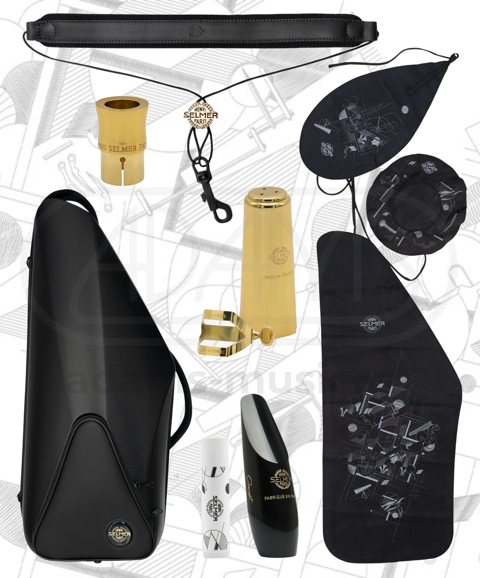  Kèn Saxophone Alto Henri SELMER Paris Signature - Gold Plated 