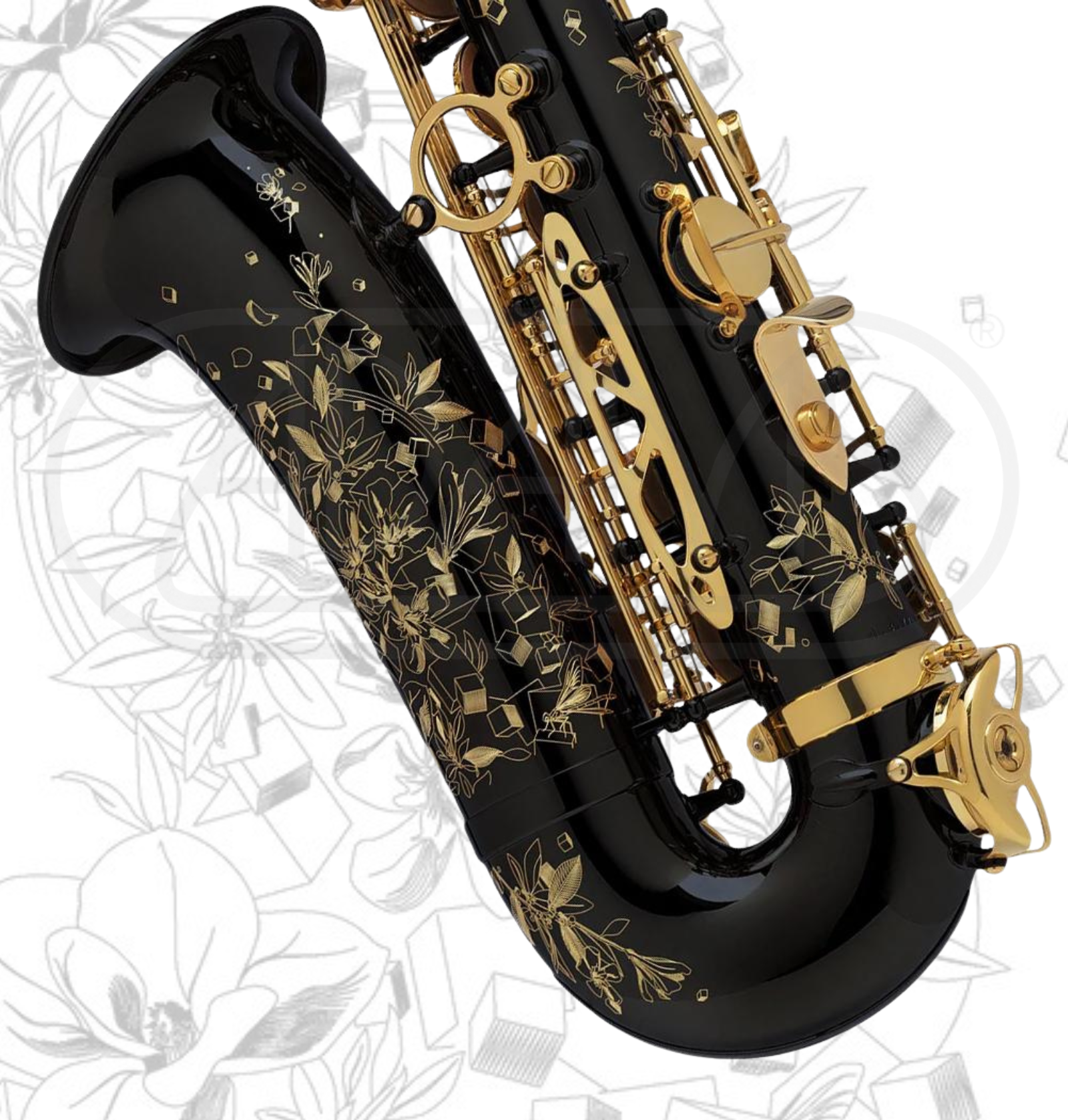  Kèn Saxophone Henri SELMER Paris Supreme Alto – Black Gold Lacquer 
